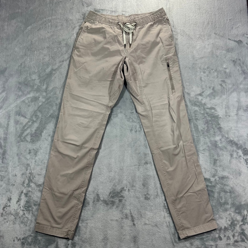 Vuori Ripstop Climber Pant Men Medium Khaki Tan V412 Outdoor Hiking Stretch